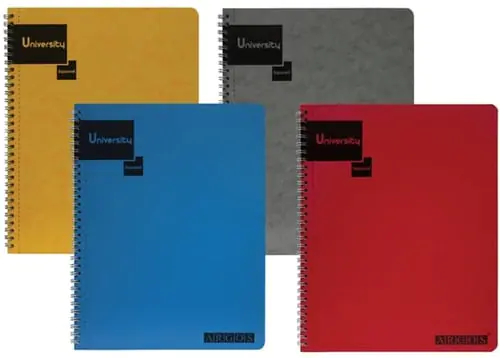 Argos, Copybook University Lined A4, 48sheets 80g, spiral, A661, Available in different colors.