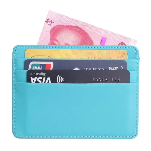 Men's Leather Thin Wallet ID Money Credit Card Slim Holder Money Pocket Organizer Men's Leather Thin Wallet ID Money Credit Card Slim Holder Money Pocket Organizer