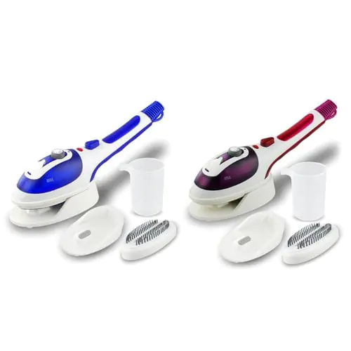 Portable Travel Clothes Electric Steamer Iron Mini Handheld Garment Steamer for Home and Travel- Safe and Easy to Use for Vertical Horizontal Ironing with Removable Brush Portable Travel Clothes Electric Steamer Iron Mini Handheld Garment Steamer for Home and Travel- Safe and Easy to Use for Vertical Horizontal Ironing with Removable Brush