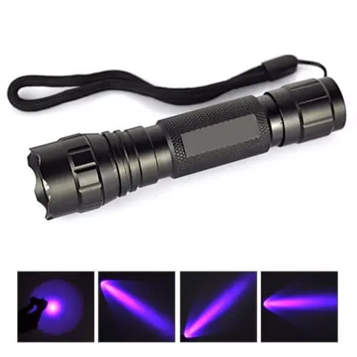 UV WF-501B LED 365NM Ultra Violet Blacklight Flashlight Torch 18650 Light Lamp UV WF-501B LED 365NM Ultra Violet Blacklight Flashlight Torch 18650 Light Lamp