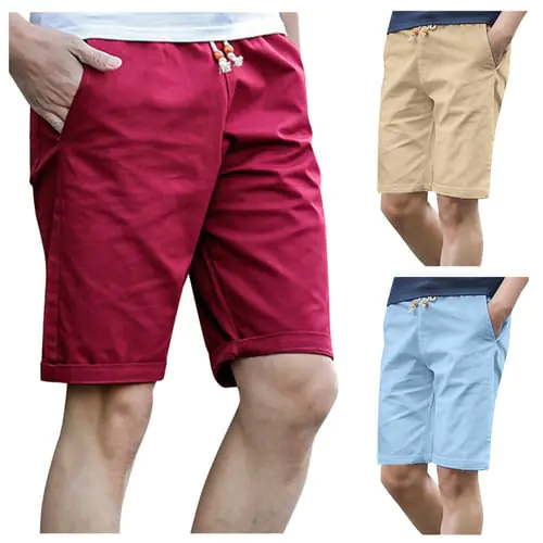 New Summer Men's Casual Shorts Cropped Pants Fashion Washed Beach Pants New Summer Men's Casual Shorts Cropped Pants Fashion Washed Beach Pants