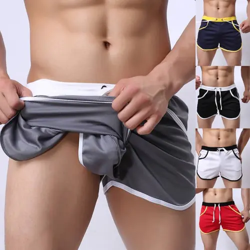 Men's Summer New Style Fashion Simple Sports Fitness Shorts Home Beach Trousers