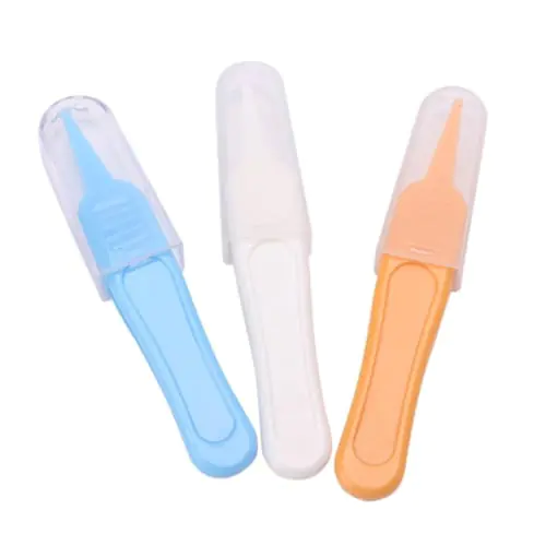 Baby Care Ear Nose Navel Cleaning Tweezers Safety Forceps Plastic Cleaner Clip Baby Care Ear Nose Navel Cleaning Tweezers Safety Forceps Plastic Cleaner Clip
