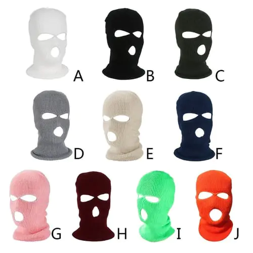 Halloween 3-Hole Knitted Full Face Cover Winter Warm Neon Balaclava Mask Hat Halloween 3-Hole Knitted Full Face Cover Winter Warm Neon Balaclava Mask Hat