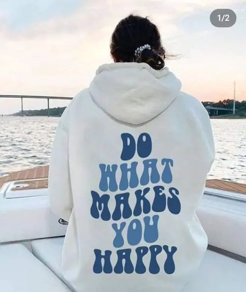 M-Side, White Sweatshirt Hoodie-Available in Many Sizes