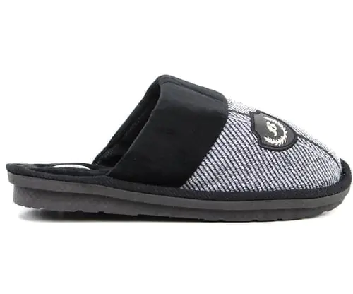Black Fleece Indoor Slippers
