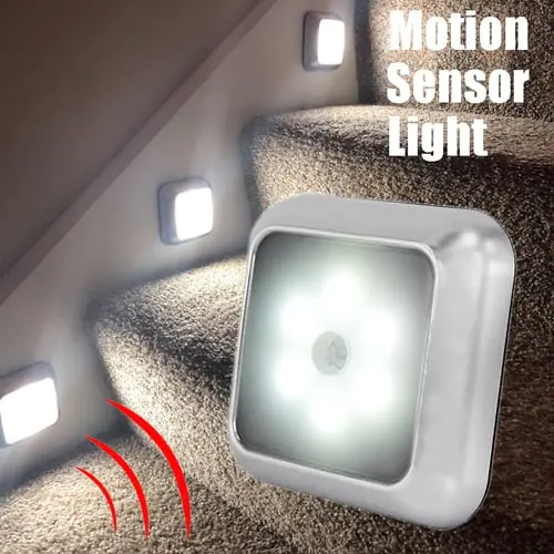 TeneT Wireless Smart Motion Sensor Light Battery-Powered LED Wall Light Induction Lamp for Closet Cabinet Stairs Hallway Corridor Bedroom Kitchen Night Light TeneT Wireless Smart Motion Sensor Light Battery-Powered LED Wall Light Induction Lamp for Closet Cabinet Stairs Hallway Corridor Bedroom Kitchen Night Light