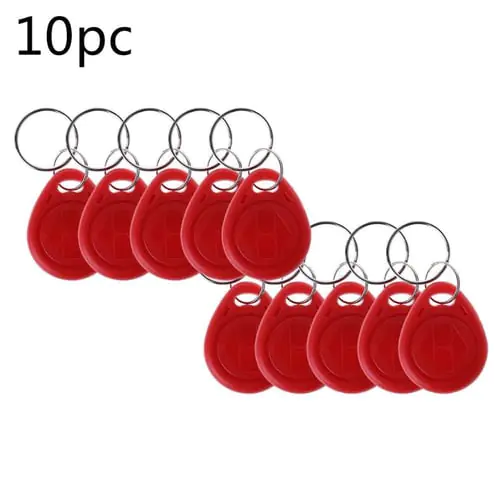 10 Pcs Duplicator EM4305 T5577 Clone Proximity Badge Writable Rewrite Copy 125khz RFID Tag llavero Porta Chave Card Sticker Key Fob Token Ring