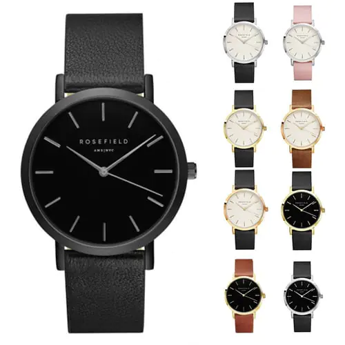 New Men Women Simple Watches Analog Quartz Watch PU Leather Strap Casual Wristwatch