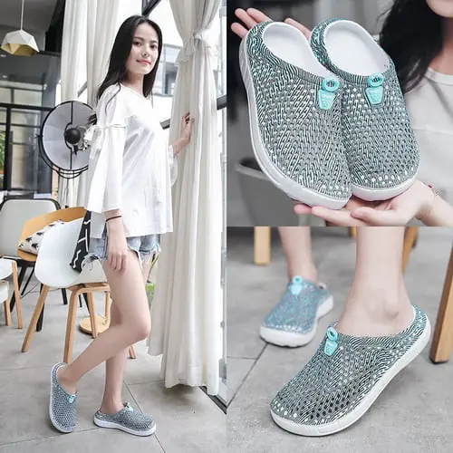 Fashion Breathable Shoes Clogs Women Sandals Ladies Beach Sandals Hollow Out Casual Outdoor Waterproof Slippers Flats Shoes Fashion Breathable Shoes Clogs Women Sandals Ladies Beach Sandals Hollow Out Casual Outdoor Waterproof Slippers Flats Shoes