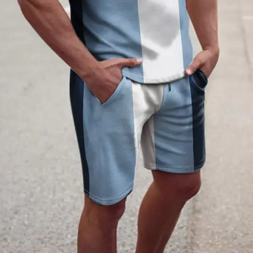 Mens Summer Casual Fitness Bodybuilding Printed Pockets Beach Shorts Pants