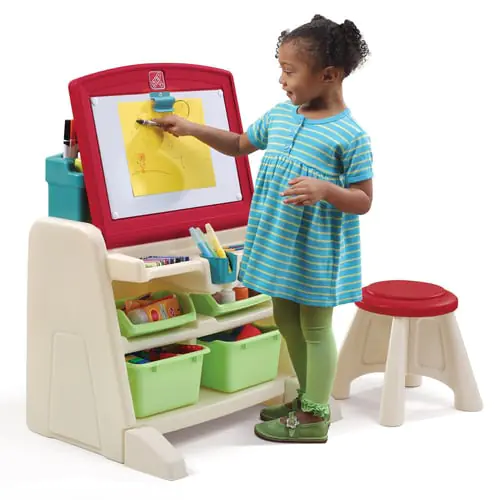 Step2, Flip & Doodle Easel Desk With Stool Step2, Flip & Doodle Easel Desk With Stool