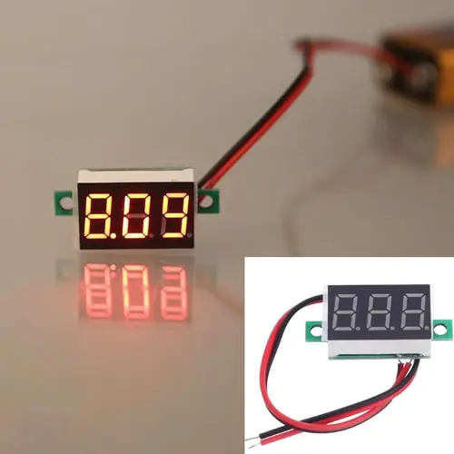 0.36" Digital Voltmeter DC 4.5-30V 2 Wires Red LED Display Panel Voltage Meter