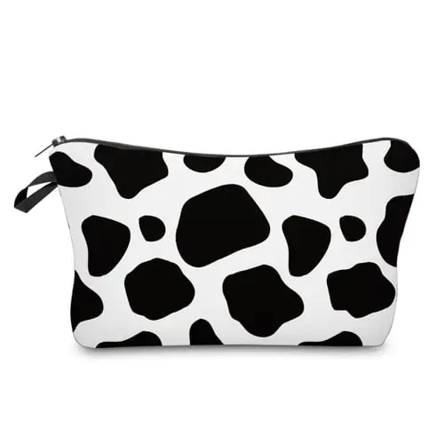 Cosmetics Bag Cow Printed Makeup Bags for Girls, Small Travel Toiletry Bag Cosmetics Bag Cow Printed Makeup Bags for Girls, Small Travel Toiletry Bag