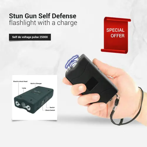 Stun gun electric self defense teaser