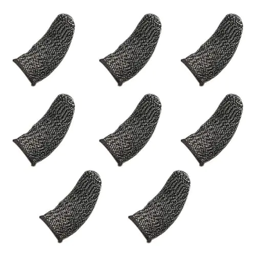 Finger Sleeves For Gaming Mobile Game Contact Screen Finger Cot Smooth Thin Anti-Sweat For PUBG Mobile Games(8 Pcs) Finger Sleeves For Gaming Mobile Game Contact Screen Finger Cot Smooth Thin Anti-Sweat For PUBG Mobile Games(8 Pcs)