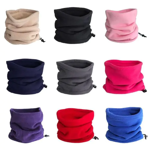 Unisex Winter Neck Gaiter Warmer Scarf Sport Ski Fleece Face Mask Beanie Hat