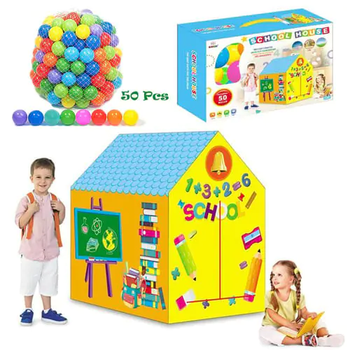 Cool Gift, School, Tent Play House for Kids With 50Pcs Colored Ball Cool Gift, School, Tent Play House for Kids With 50Pcs Colored Ball