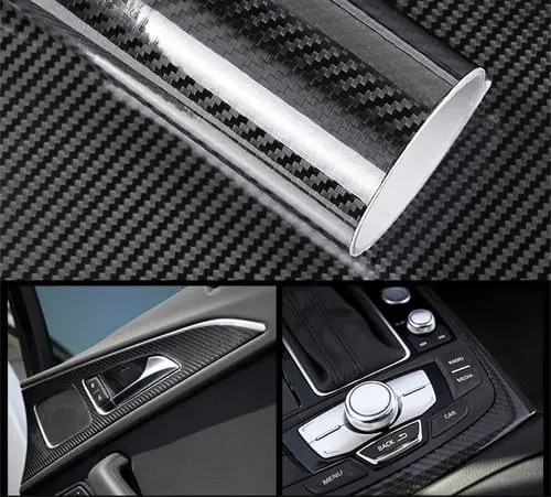 Black Fashion 5D Carbon Fiber Vinyl Sticker For Motorcycle Car Lpod 152X20 CM Black Fashion 5D Carbon Fiber Vinyl Sticker For Motorcycle Car Lpod 152X20 CM