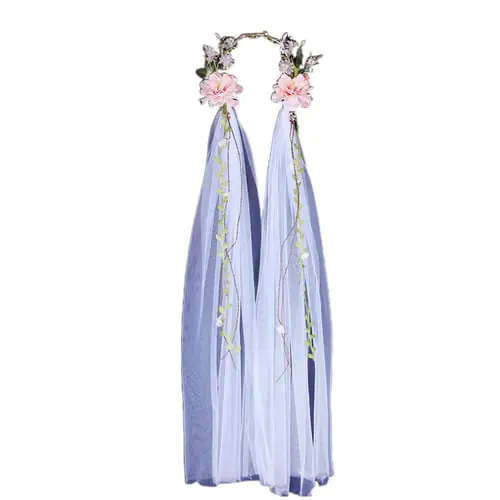 Baroque Rose Head Veil Hand Woven White Bride Wedding Dress Women Lady Wreath Headdress Baroque Rose Head Veil Hand Woven White Bride Wedding Dress Women Lady Wreath Headdress