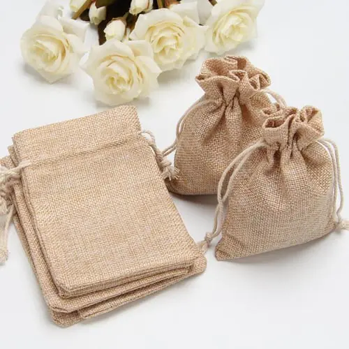 gift bag jute small 4pcs gift bag jute small 4pcs