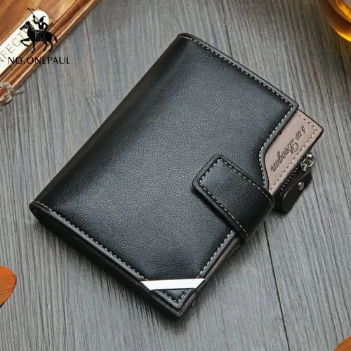 NO.ONEPAUL Vintage Men's Short Wallet Men Genuine Leather Multi-Card Bit Retro Card Holder Clutch Wallets Purses First Layer Re NO.ONEPAUL Vintage Men's Short Wallet Men Genuine Leather Multi-Card Bit Retro Card Holder Clutch Wallets Purses First Layer Re