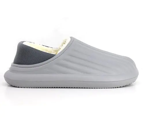 Grey Closed Foam Slippers Grey Closed Foam Slippers