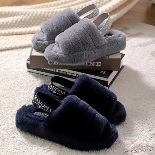 Cool Gift, Shearling Slingback Home Sandal