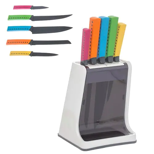 Herevin 5pc Knife Set with Base