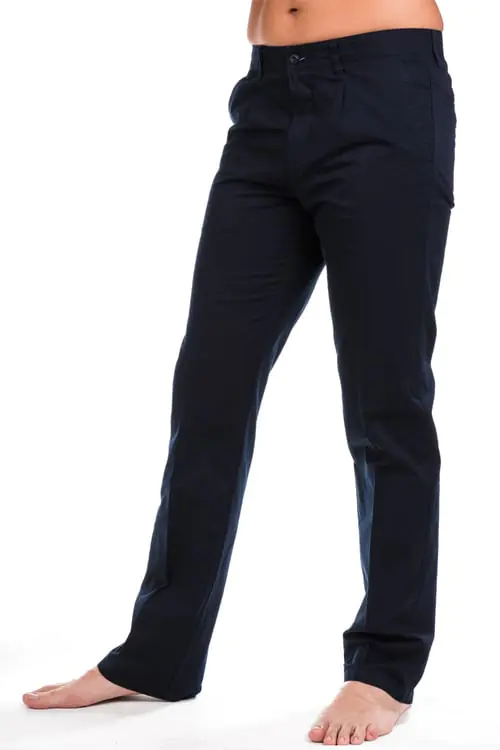 Soft Blue Cotton Pant for men Navy