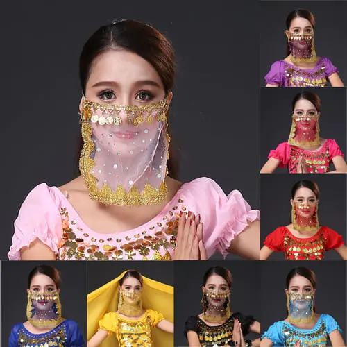 Face Mask Washable Net yarn Face Mouth Cover Outdoor Youre Too Close Dance performance