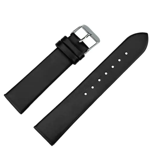20mm Women Fashion Leather Watch Strap Watch Band BK 20mm Women Fashion Leather Watch Strap Watch Band BK