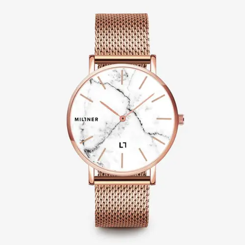 Millner Camden Watch Marble Rose Gold 39Mm Millner Camden Watch Marble Rose Gold 39Mm