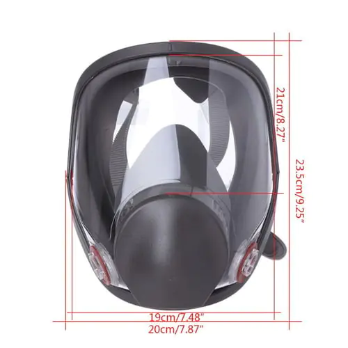 Full Face Facepiece Respirator Kit Painting Spraying Dust Silicone Gas Mask