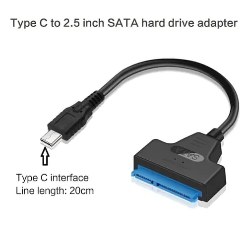 USB 3.0/2.0/Type C to 2.5 Inch SATA Hard Drive Adapter Converter Cable for 2.5'' HDD/SSD USB 3.0/2.0/Type C to 2.5 Inch SATA Hard Drive Adapter Converter Cable for 2.5'' HDD/SSD