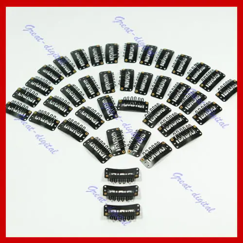 10 PCS 32mm U Shape Snap Metal Hair Clips For Hair Extensions Weft Clip-on Wig 10 PCS 32mm U Shape Snap Metal Hair Clips For Hair Extensions Weft Clip-on Wig