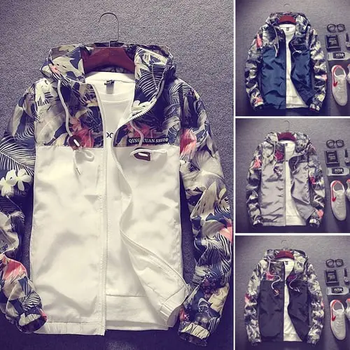 New Men's Slim Collar Jackets Fashion Jacket Tops Casual Coat Outerwear Zipper New Men's Slim Collar Jackets Fashion Jacket Tops Casual Coat Outerwear Zipper