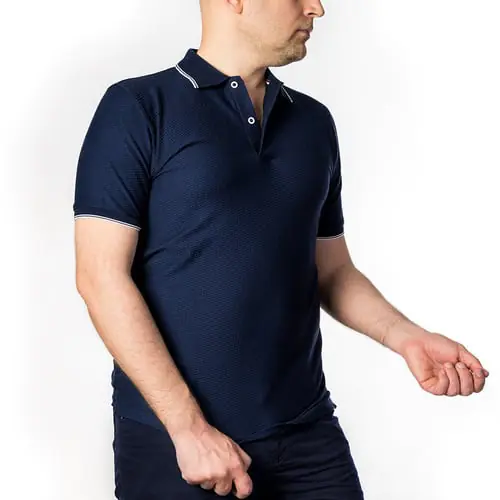 Soft Blue Pique T-shirt