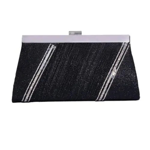 Clutch Evening Handbag with Glitter