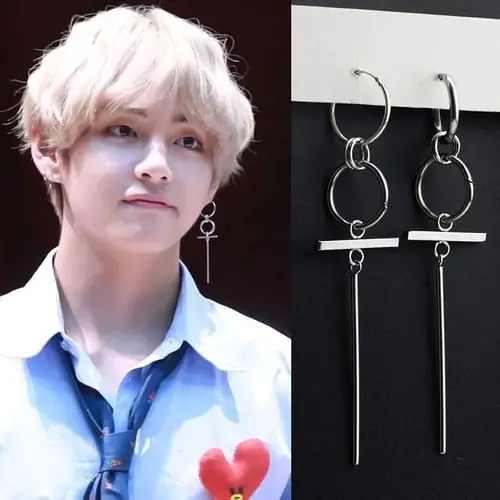 12 Pcs/Set New BTS Earrings Set BTS Stainless Steel Earrings Set For Man Woman Leaf/Cross Earrings Set 12 Pcs/Set New BTS Earrings Set BTS Stainless Steel Earrings Set For Man Woman Leaf/Cross Earrings Set