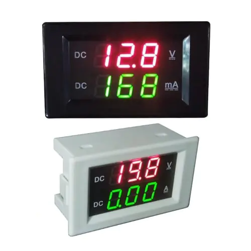 DC 600V 20A Dual Digital Voltmeter Ammeter Volt Amp Tester Gauge Meter Red+Green LED DC 600V 20A Dual Digital Voltmeter Ammeter Volt Amp Tester Gauge Meter Red+Green LED