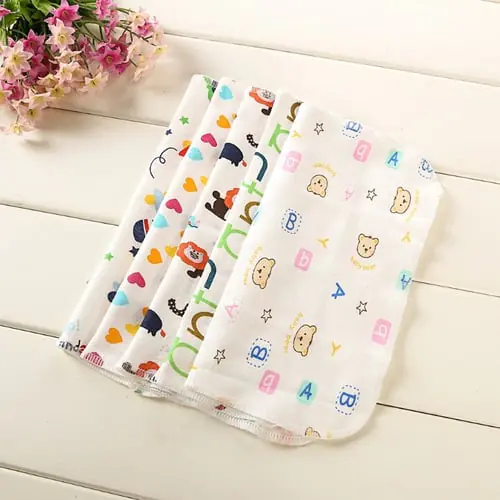 6Pcs Baby Cartoon Towels Handkerchief Bathing Feeding Face Washcloth Wipe Cloth 6Pcs Baby Cartoon Towels Handkerchief Bathing Feeding Face Washcloth Wipe Cloth
