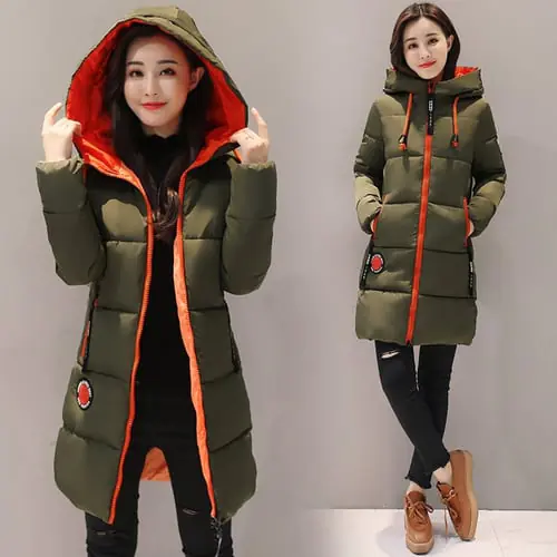 2021 Winter Cotton jacket Women Parkas New Thick Warm Hooded Student Coat Plus size Fashion Female Long Cotton-padded jacket 3XL