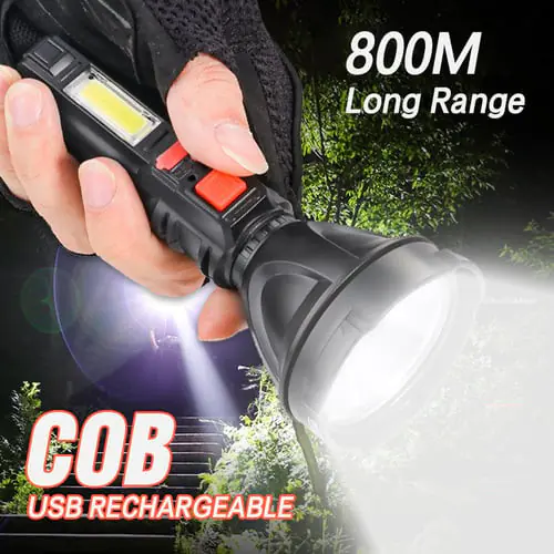 ZMLL Ultra Bright LED Flashlight USB Rechargeable Waterproof Lamp Portable COB Work Light Spotlight for Outdoor Camping Car Truck ZMLL Ultra Bright LED Flashlight USB Rechargeable Waterproof Lamp Portable COB Work Light Spotlight for Outdoor Camping Car Truck