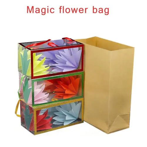 New Strange Creative Magic Paper Bag Change Flower Bag Funny Toy New Strange Creative Magic Paper Bag Change Flower Bag Funny Toy
