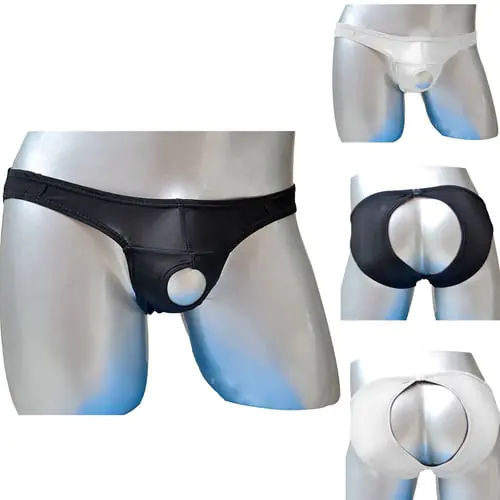 Men's transparent ice open buttocks sexy sexy underwear Men's transparent ice open buttocks sexy sexy underwear