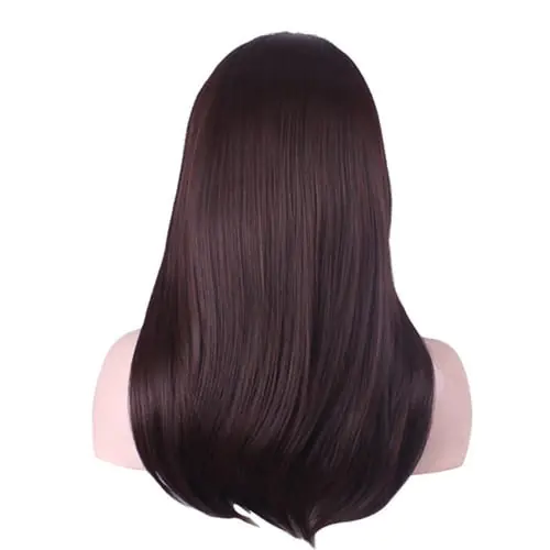 Women Wig Fashion Bangs Natural Wavy Gentle Girls Hairstyle Salon Cosplay American Synthetic Wigs Party Stylish Personality Heat Resistance