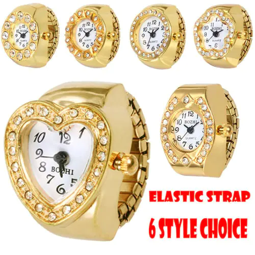 323 Watch Elastic Finger Quartz Ring Steel Dial Cool Creative Analog Watch Quartz Women's Watch