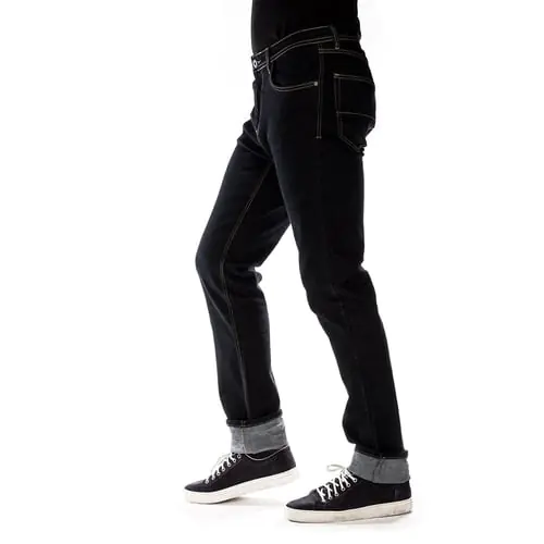 Soft Blue  Casual classic Jeans five pockets without Pleats