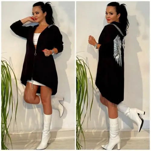 C By Cosy Jacket Angel Wings Silver C By Cosy Jacket Angel Wings Silver